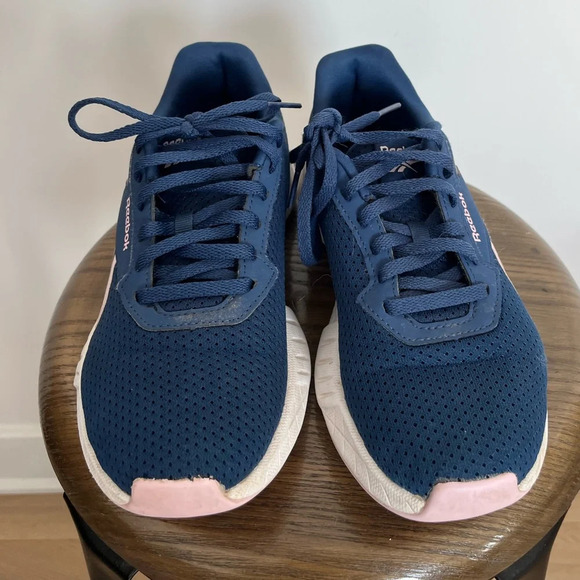 Reebok navy blue and pink running shoes size 6 - Picture 2 of 6